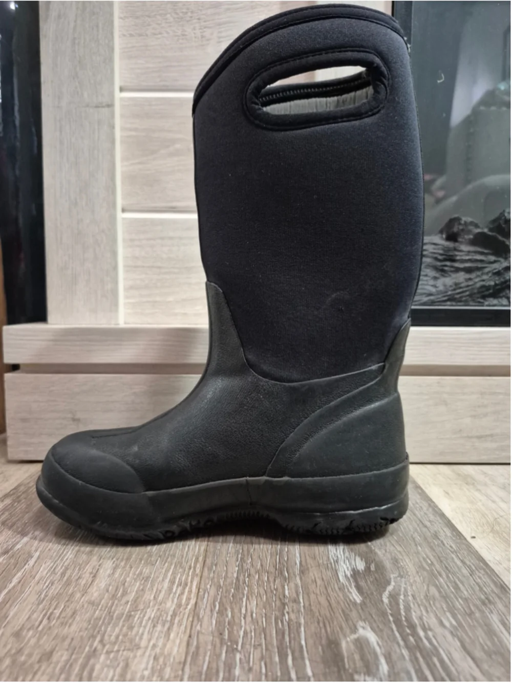 Bogs Classic High Waterproof Rain & Snow Boots 1 (Big kid( Black